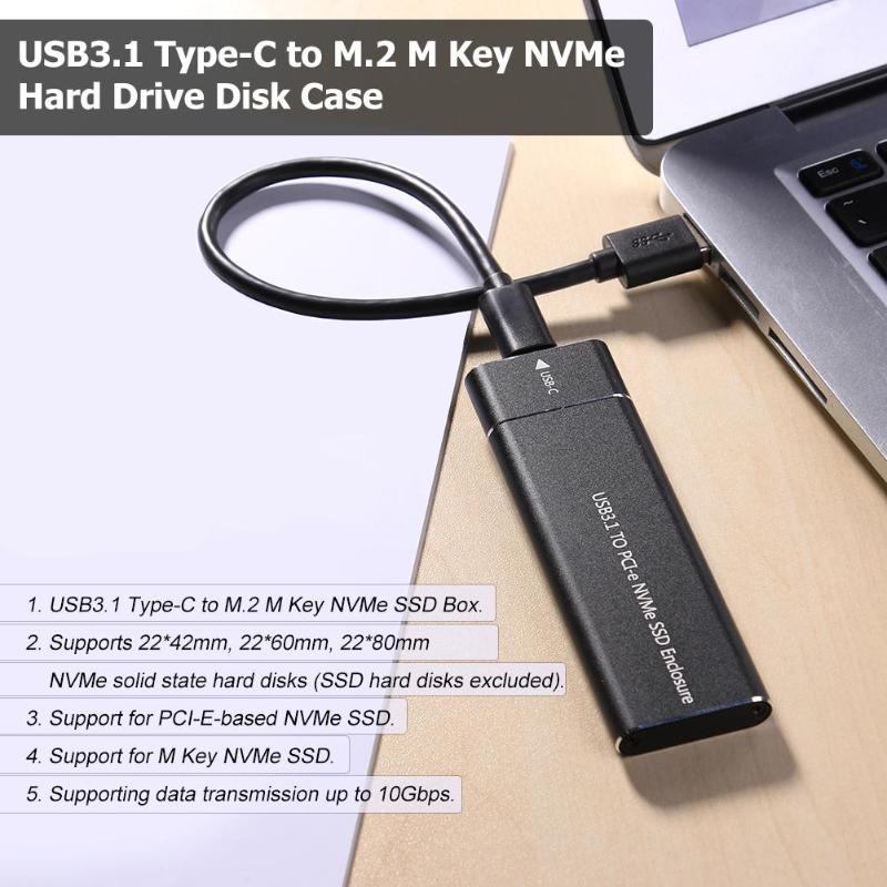 USB To PCI-e NVMe SSD Enclosure – תמונה 4