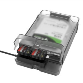 2.5″/3.5″ SATA Drive Enclosure with SD Card Slot