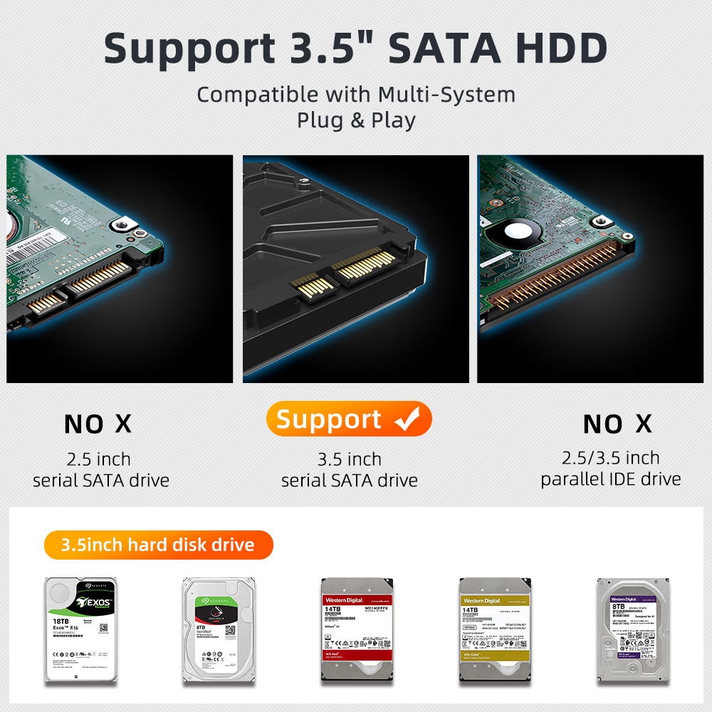 Dual-Bay USB 3.2 RAID HDD Enclosure – תמונה 2