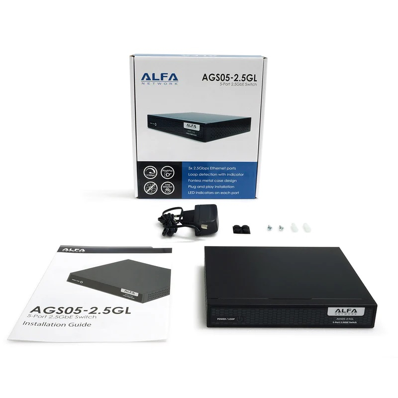 Alfa 5-Port Ethernet Switch 2.5 Gbps – תמונה 4