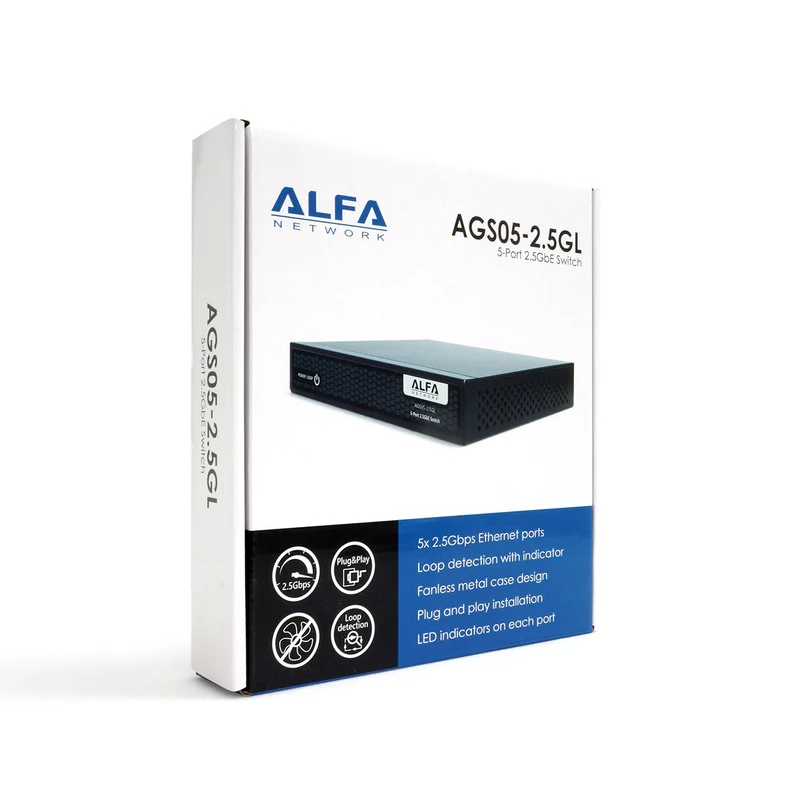 Alfa 5-Port Ethernet Switch 2.5 Gbps – תמונה 5
