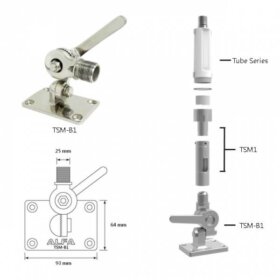 Stainless Steel Tube Base –Marine Mount for Yacht Installation