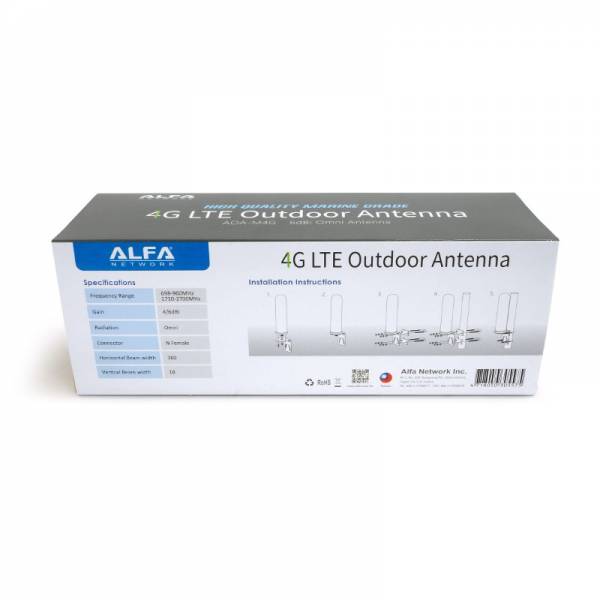 4G LTE Outdoor Omni Antenna 6dBi –Marine Grade High-Gain Antenna – תמונה 7