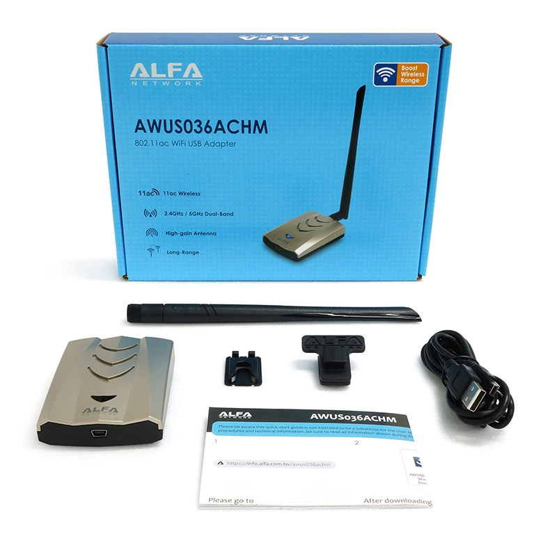 Alfa AWUS036ACHM USB WiFi Adapter –Dual-Band AC1200 High Power – תמונה 4