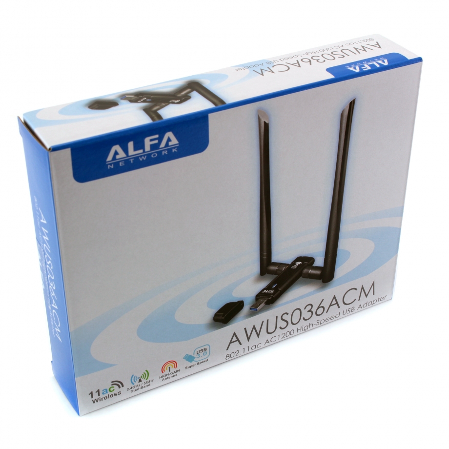 Alfa AWUS036ACM USB WiFi Adapter –Dual-Band AC1200 High Power – תמונה 4