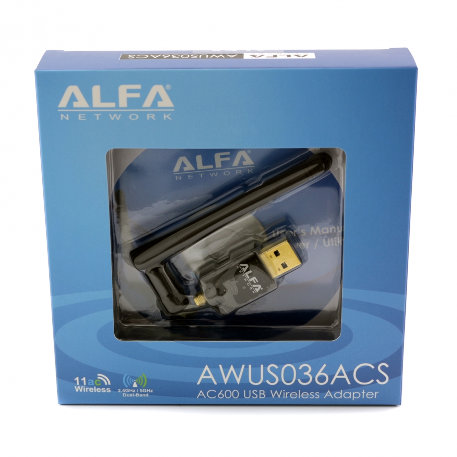 Alfa AWUS036ACS USB WiFi Adapter –Dual-Band AC600 with External Antenna – תמונה 2