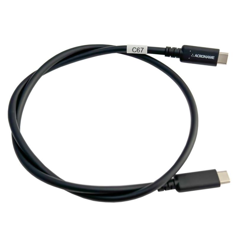 USB-C 40 Gbps Coaxial Universal Orientation Cable 0.7 Meter EPR 240W