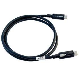 USB-C USB4 Coax Cable, Single Screw Locking, 40 Gbps EPR 240W