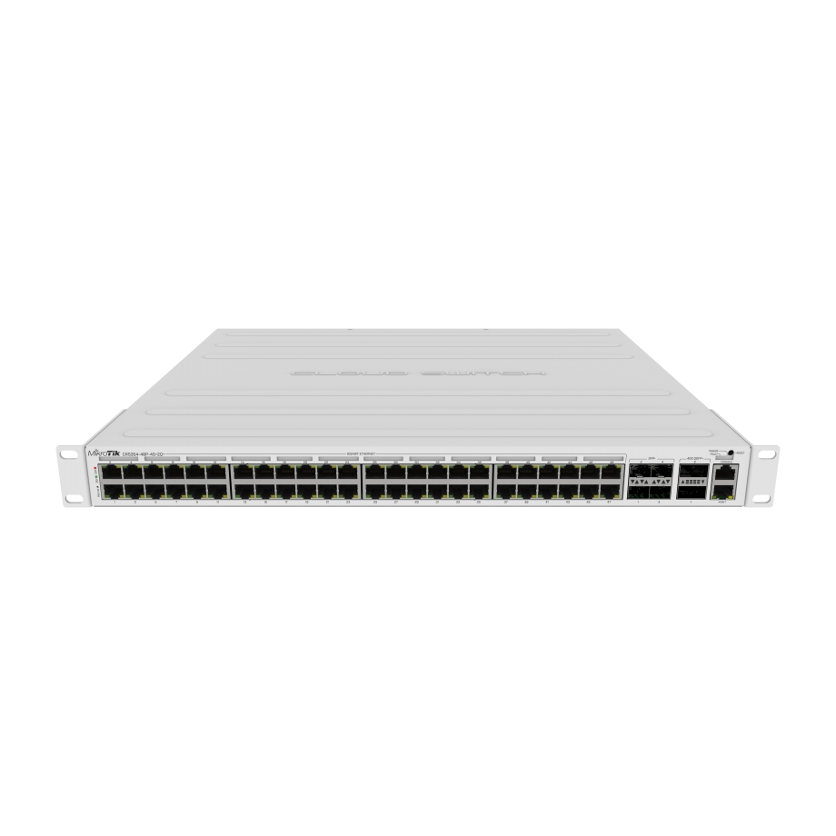 MikroTik CRS354-48P-4S+2Q+RM Switch –48x PoE, 4x SFP+, 2x QSFP+