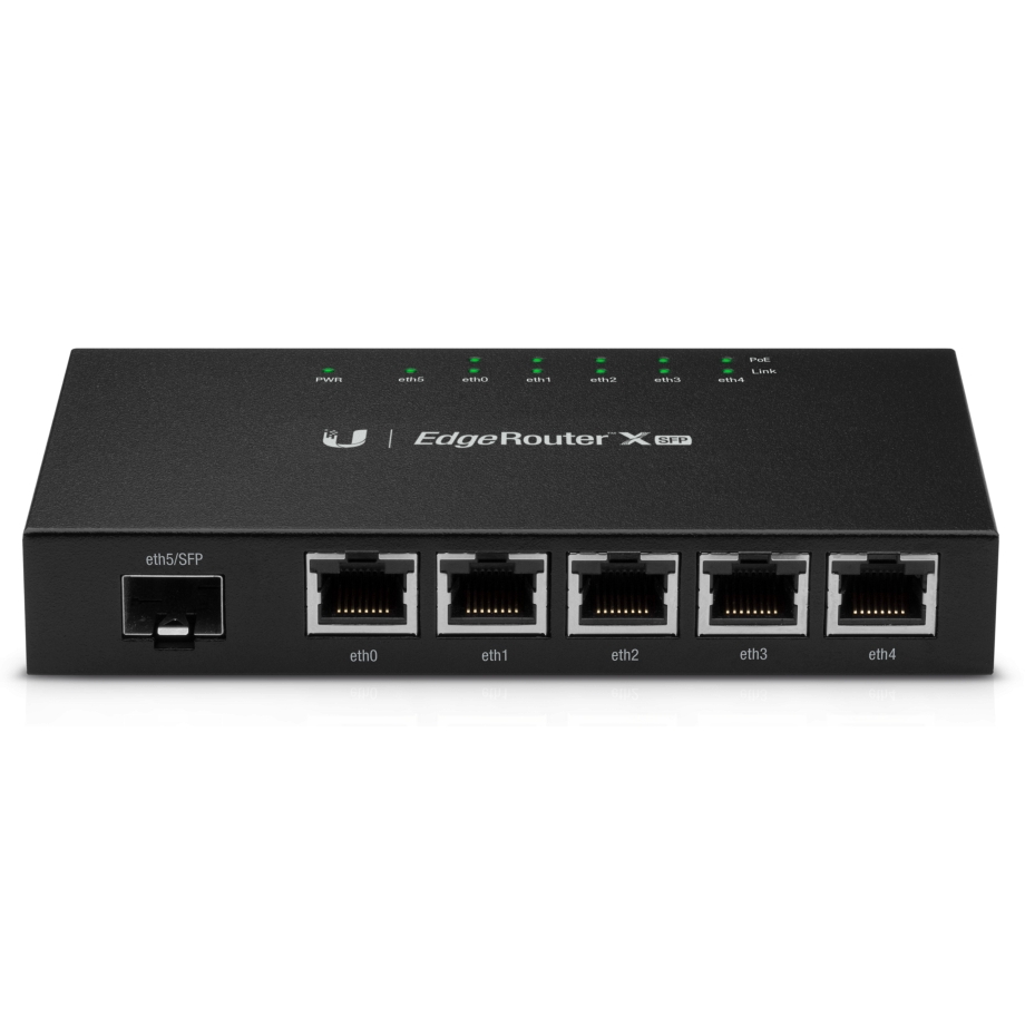 Ubiquiti EdgeRouter X SFP –Compact Gigabit Router with PoE & SFP Port