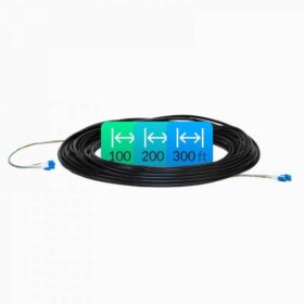 OS1 Simplex LC UPC Fiber Patch Cable 100ft