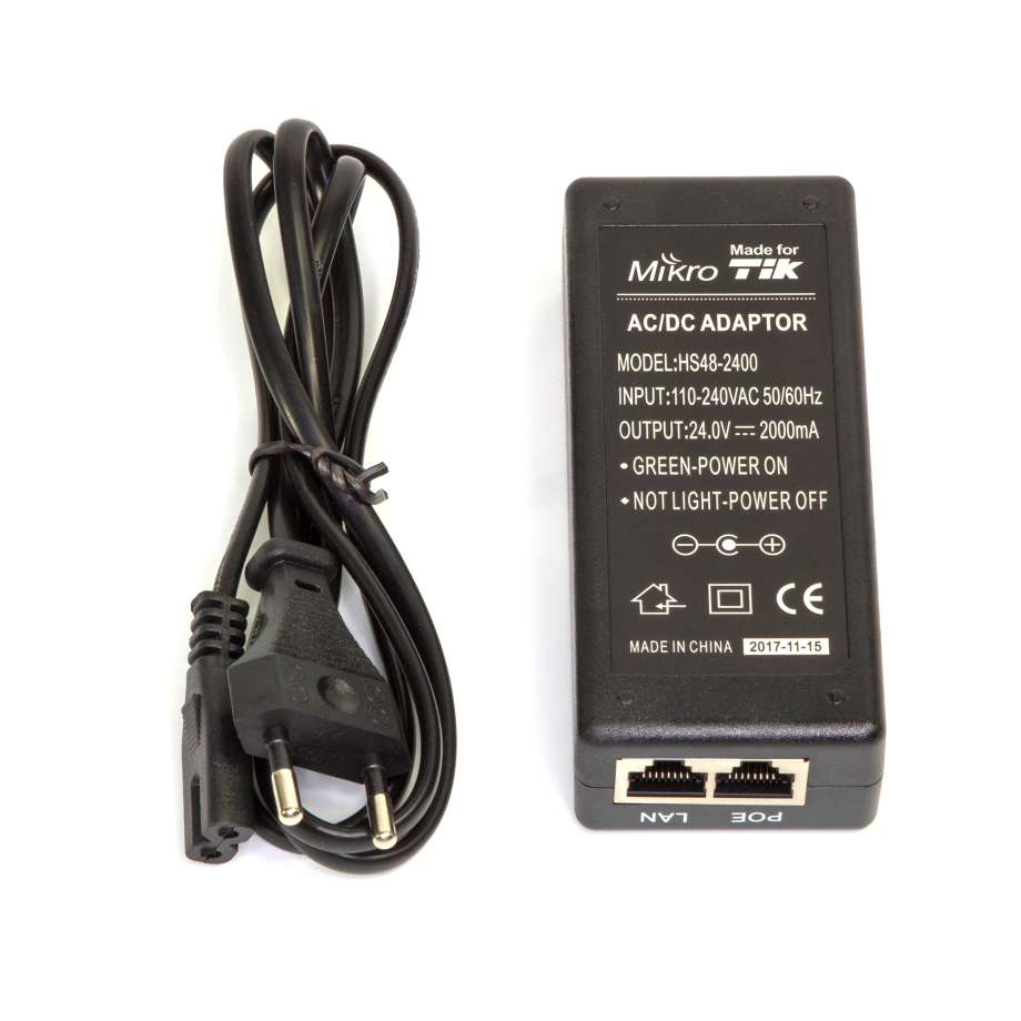 POE Power Adapter 24V2A – תמונה 2