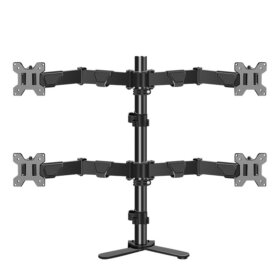 זרוע שולחנית ל 4 מסכים Heavy Duty עד מסך 32