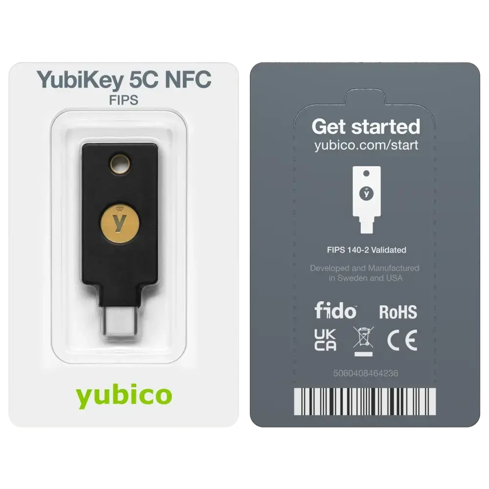 מפתח אבטחה ואימות YubiKey 5C NFC FIPS 140-2 – תמונה 4