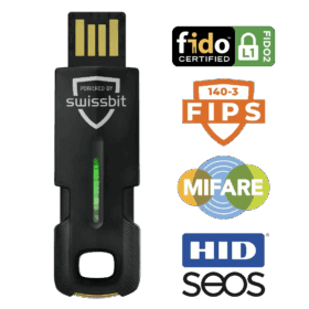 Swissbit iShield Key 2 FIDO2 FIPS HID USB-A + NFC