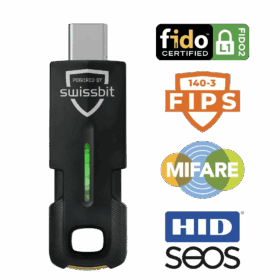 Swissbit iShield Key 2 FIDO2 FIPS HID USB-C + NFC